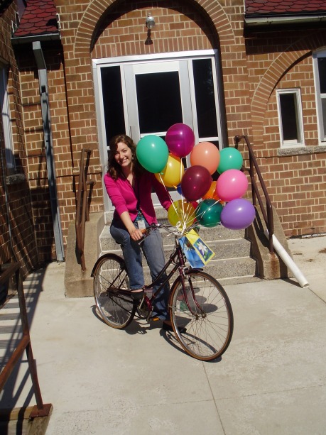 Bike and balloons